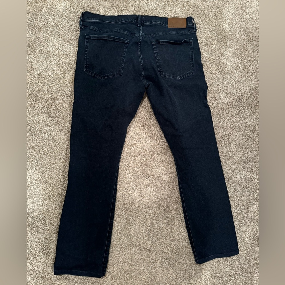 J Crew 770 straight fit stretch jean in deep lake wash